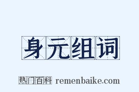 身元组词是什么意思的图片